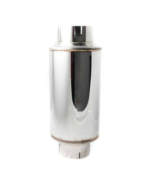 5" Polished 304 Stainless Steel Muffler For Cummins Duramax Powerstroke Diesel